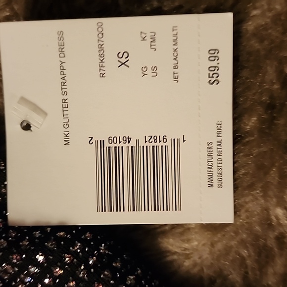 G by Guess MIKI STRAPPY GLITTER DRESS Size XS New with tags - Picture 6 of 7